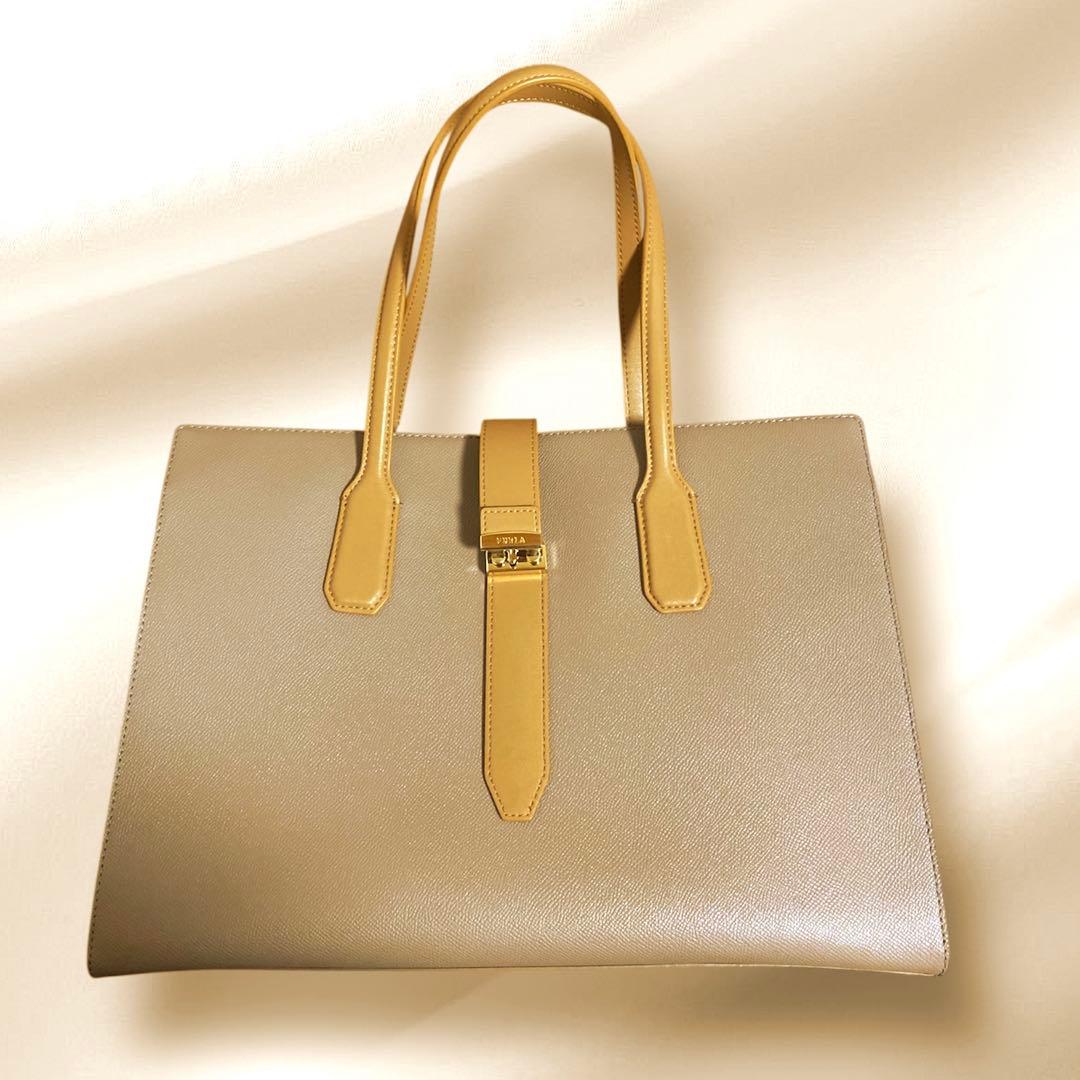 【新品同様】 FURLA フルラ A4 トートバック ビジネスバッグ
