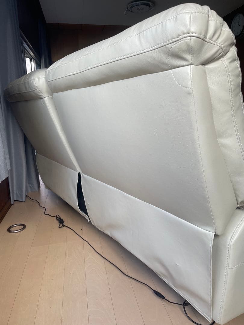 Kazu様　VIOLINO ホワイトレザー3人掛けソファ