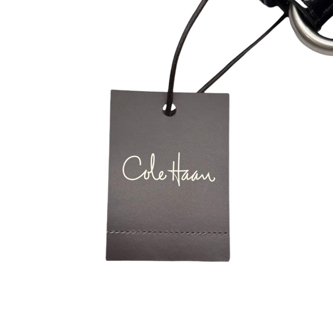 未使用品◎ コールハーン A4可 肩かけ可 トートバッグ 編み込みデザイン 黒