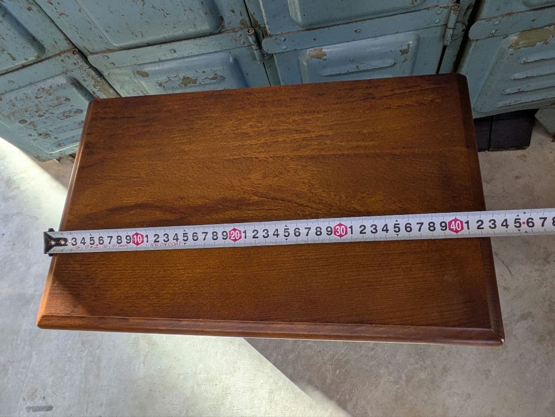 オールド　カリモク　karimoku 木製 収納棚　マガジンラック 電話台