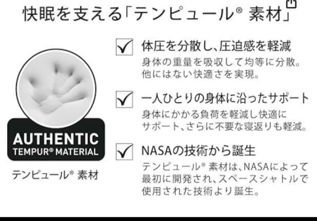 テンピュール　TEMPUR シートクッション　S