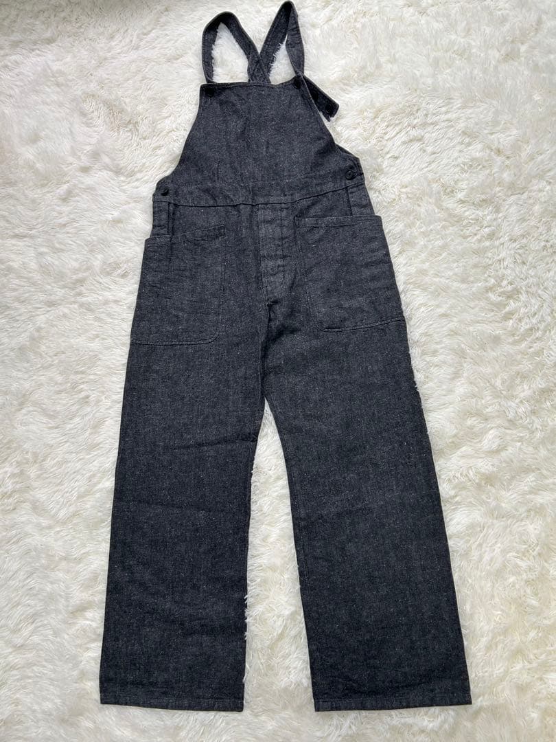 【美品】YAECA WRITE オーバーオール　Mサイズ　リネン混