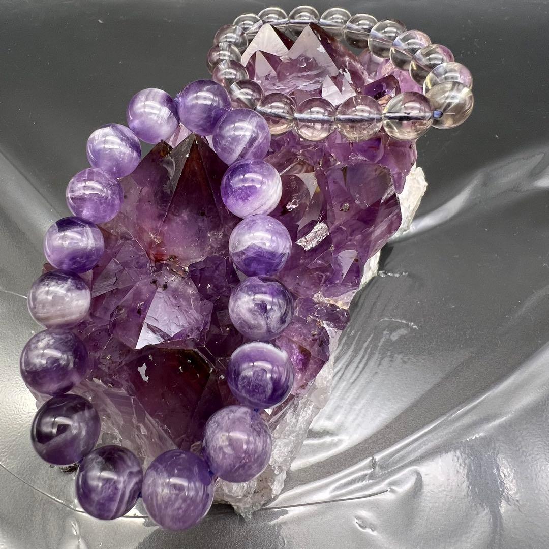 ✳️超希少‼️紫水晶とレッドの煌めき✨レッドファントム アメジストクラスター 天然石