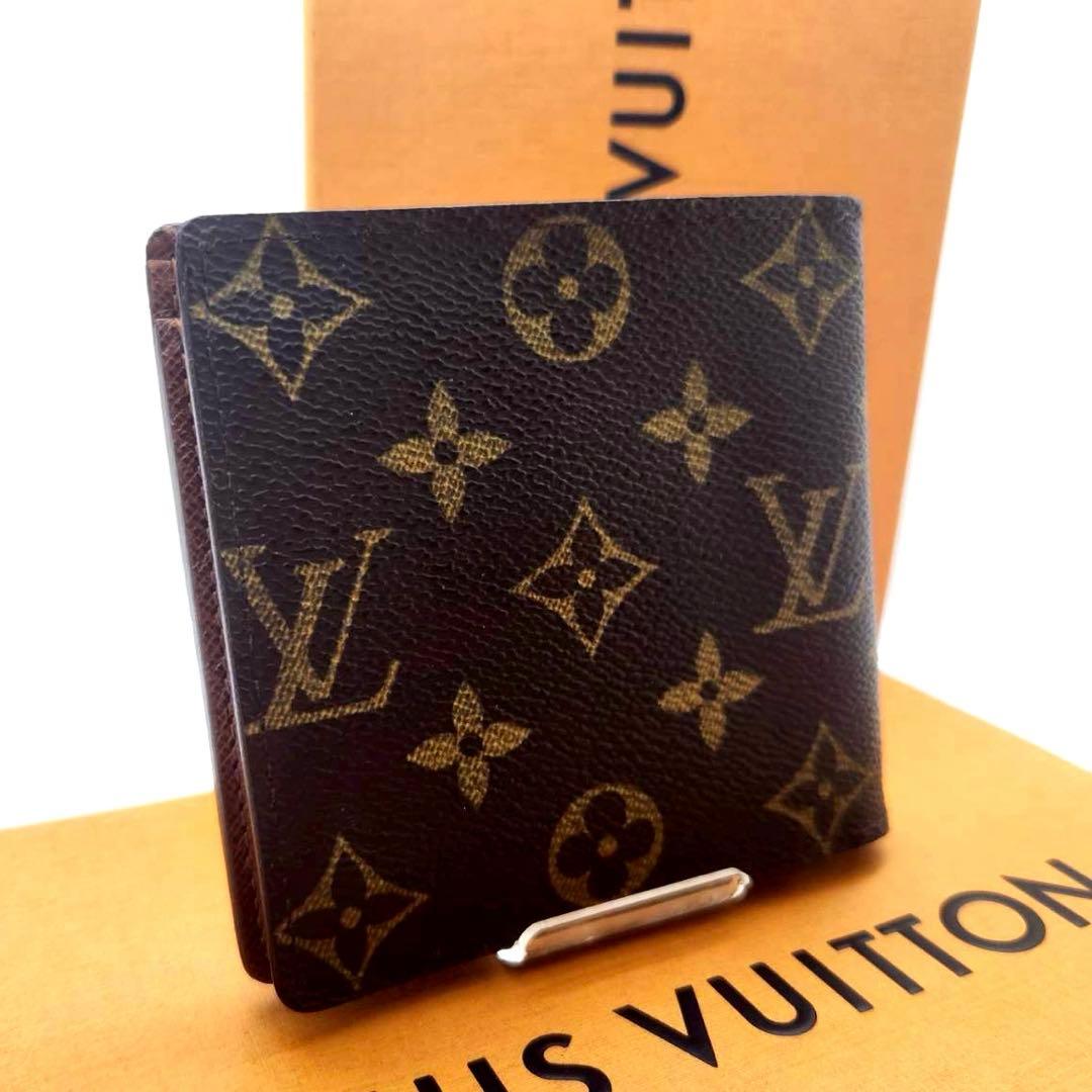 極美品　ルイヴィトン ポルトフォイユマルコ 二つ折り財布 モノグラム