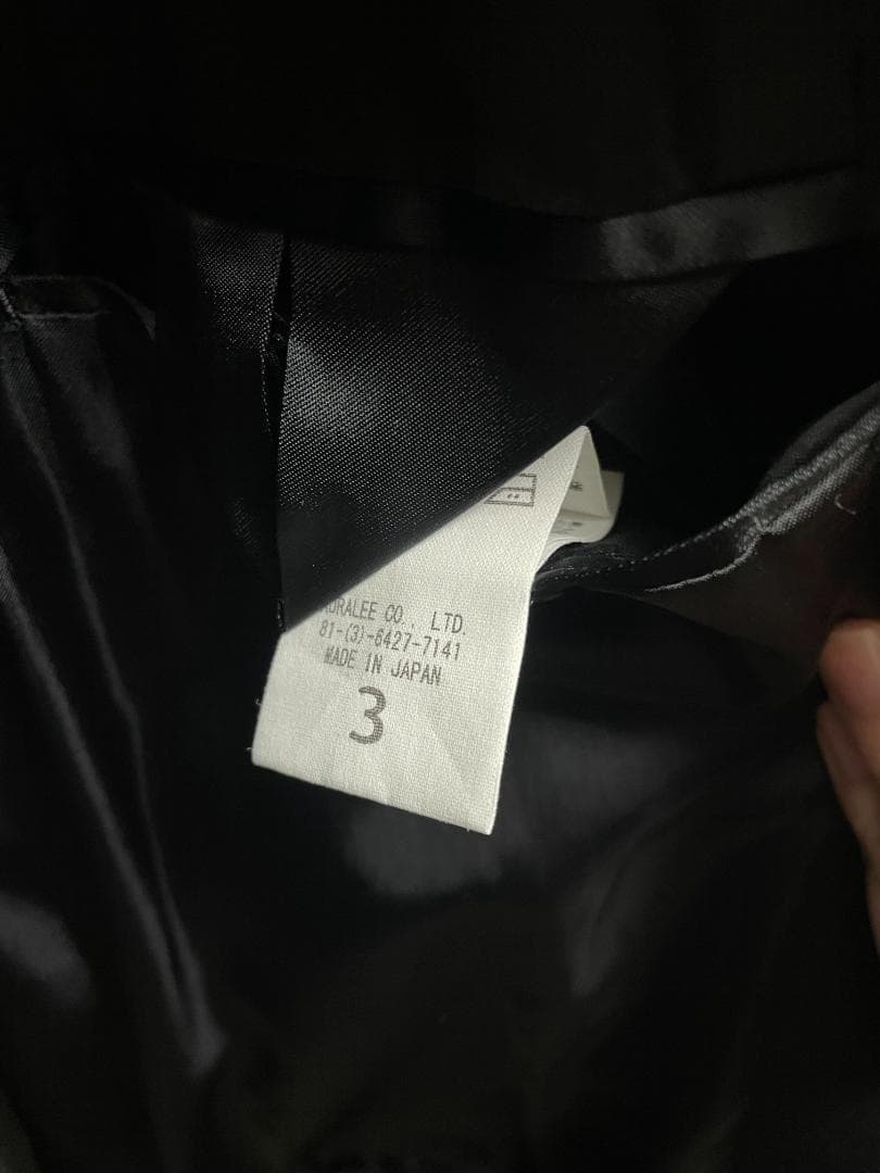 AURALEE オーラリー ウールカシミヤ ステンカラーコート サイズ3