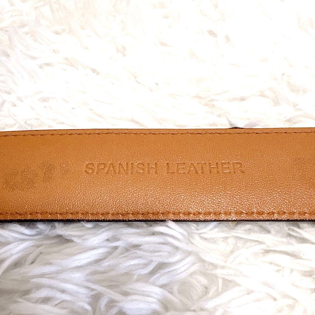 ポロラルフローレン レザーベルト 牛革 本革 ブラウン RALPH LAUREN