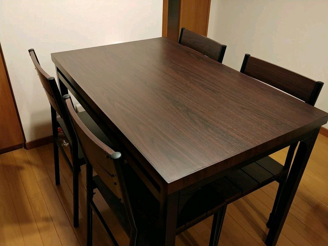 【物販¥頑張り中様、専用】【引取優先】lowya ダイニングテーブルセット 5点