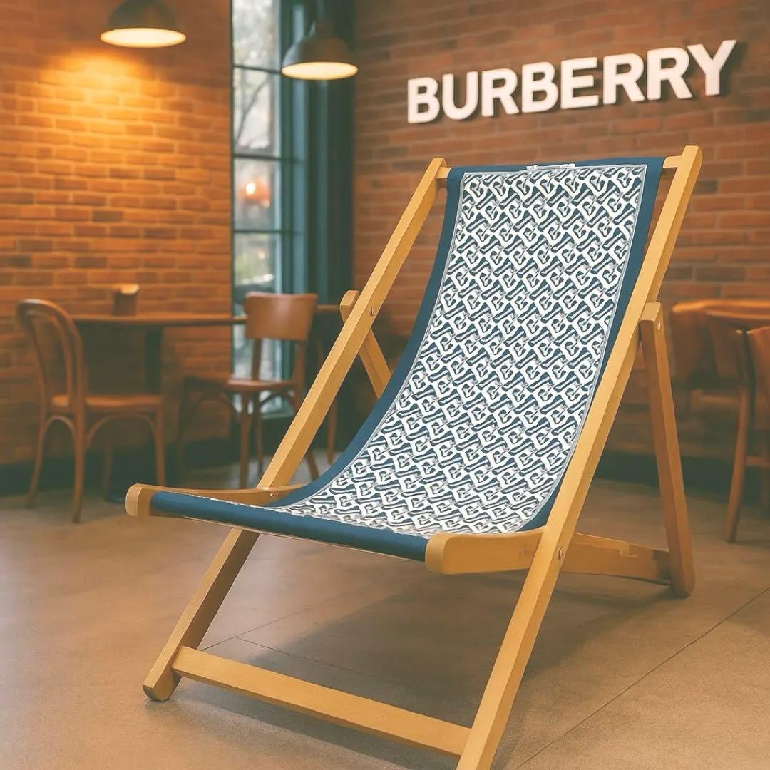 バーバリー BURBERRY リクライニングチェア ロッキングチェアー ウッド