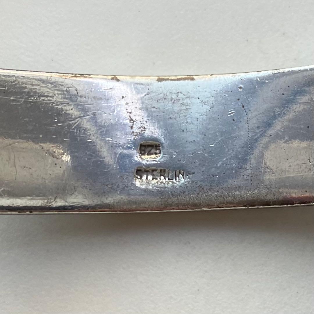 47g ズニ族 スターリングシルバー インレイ マルチストーン ブレスレット