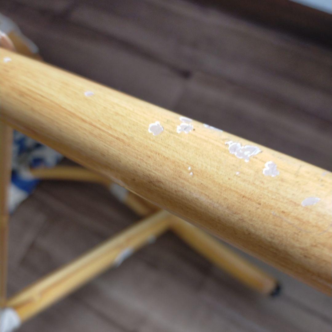 ペタルチェア ラタンチェア　ビニール✕木製　アンティーク　ヴィンテージ