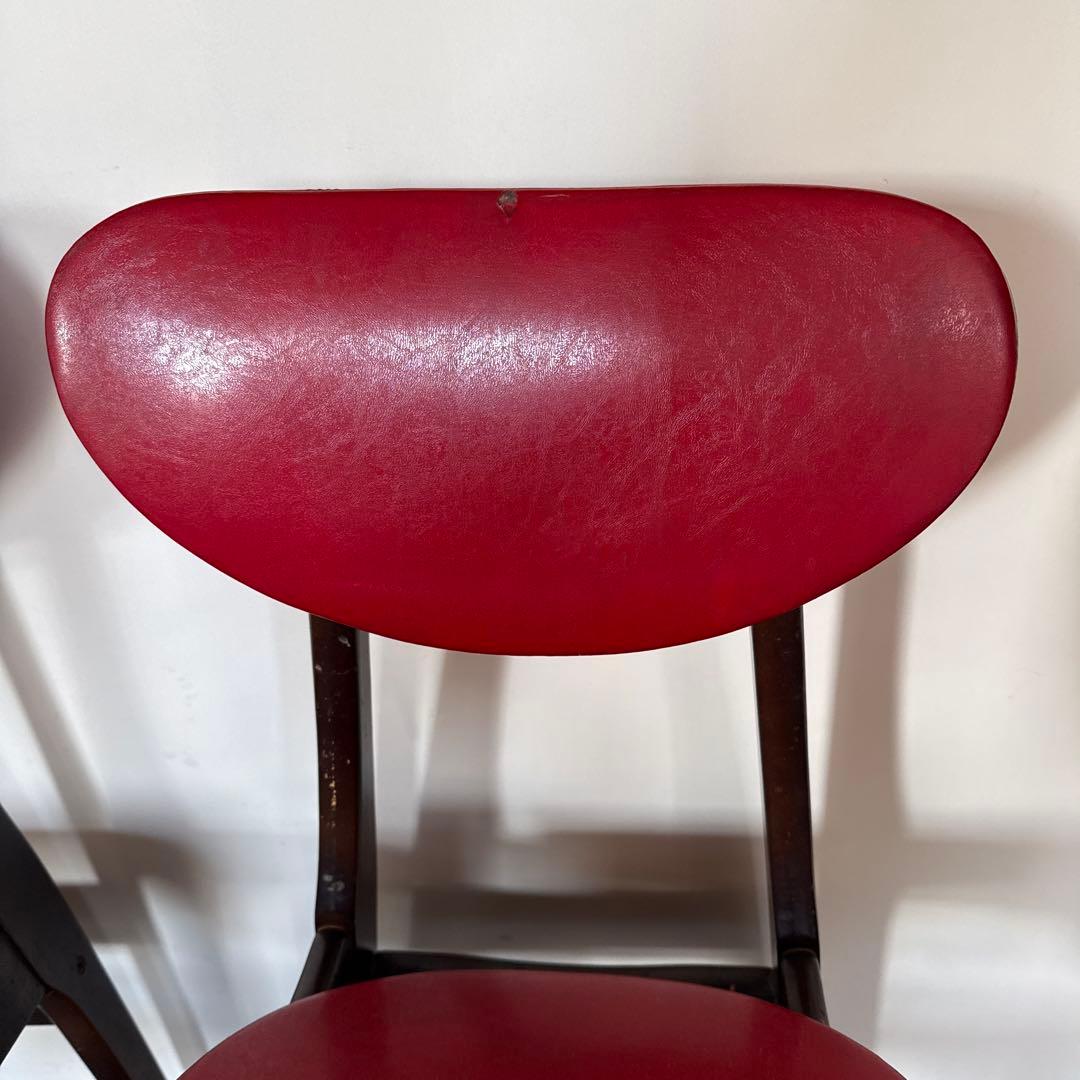 昭和レトロ　食堂椅子　古家具 椅子　ダイニングチェアー2脚