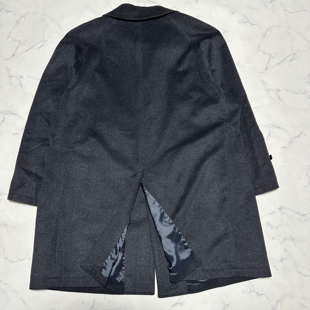 未使用級美品　アレキサンダージュリアン　カシミヤ100%ステンカラーコート　3L