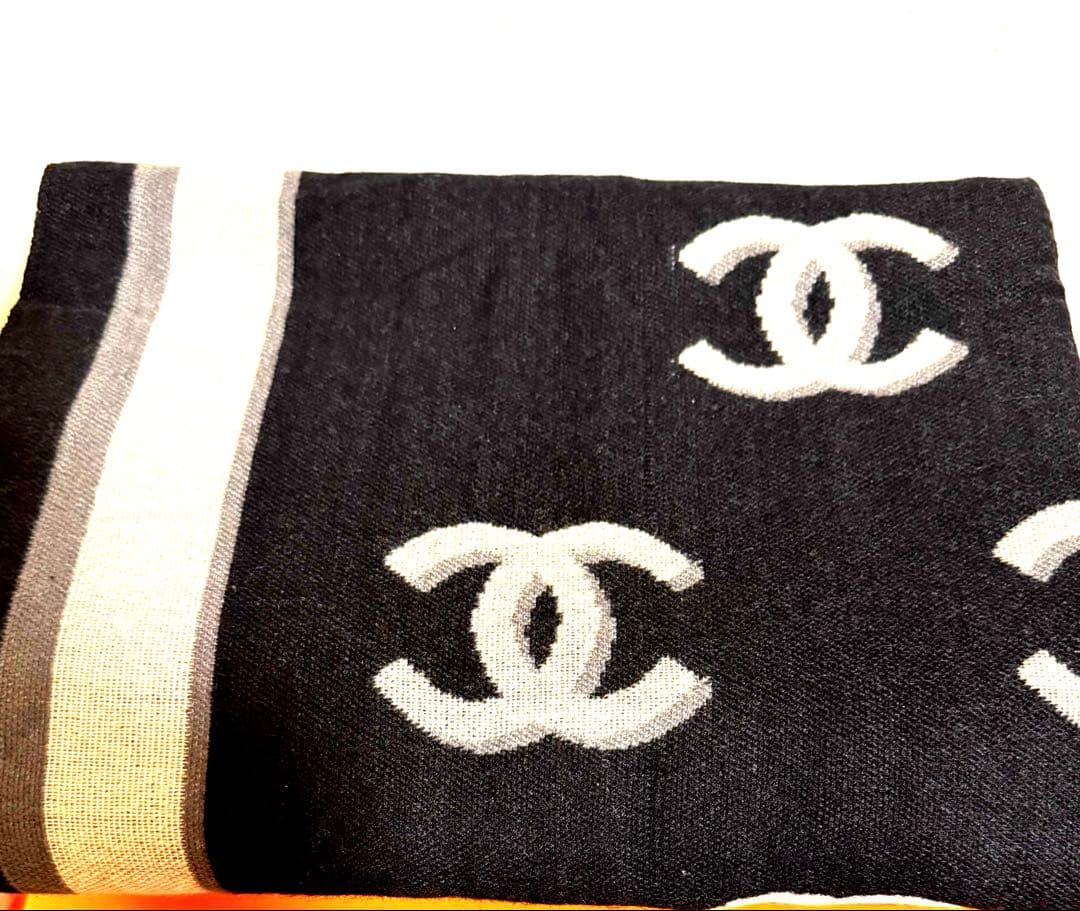 (未使用) CHANEL シャネル 大判 ストール マフラー