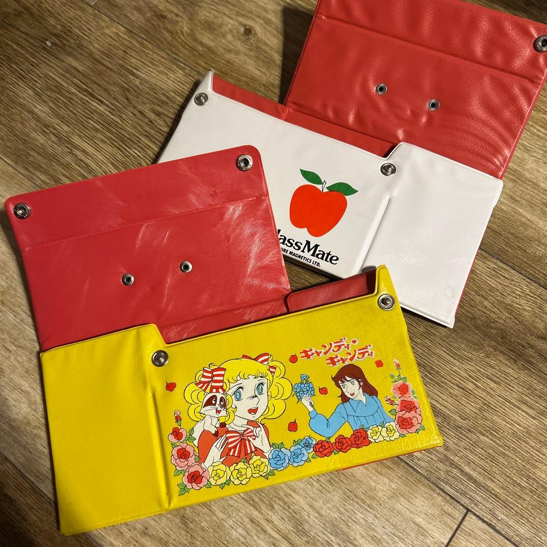 昭和レトロ　キャンディキャンディ　りんご　林檎　カセットテープケース　収納