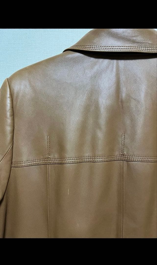 ◯専用◯良品アクアスキュータム羊革ラムレザーコート15号大きいサイズ