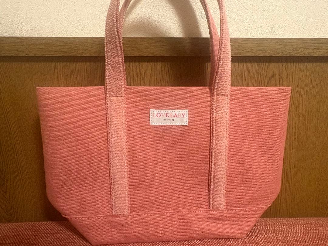 オールドテディガール　ワッペントートバッグ(ピンク)