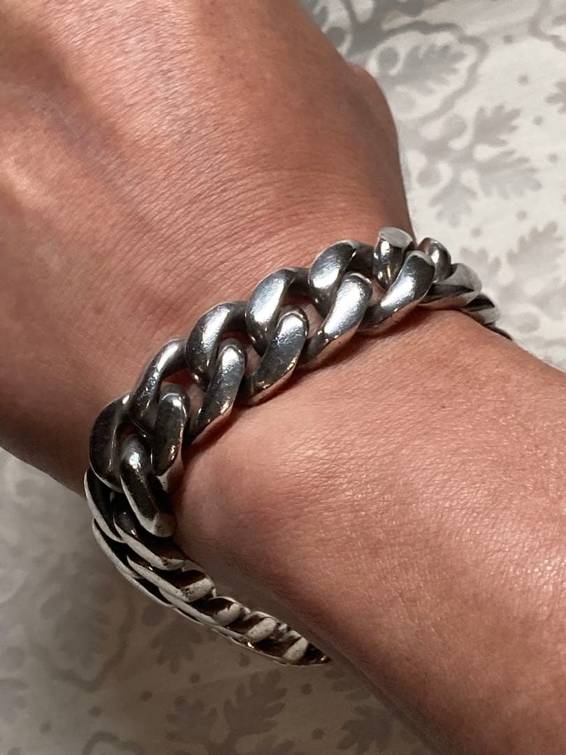 [6] Silver925 / 138g 極太 激重 ヴィンテージ 喜平ブレス