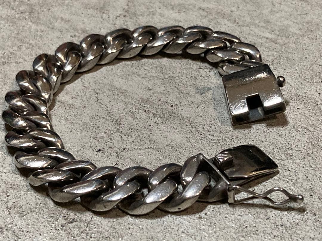 [6] Silver925 / 138g 極太 激重 ヴィンテージ 喜平ブレス