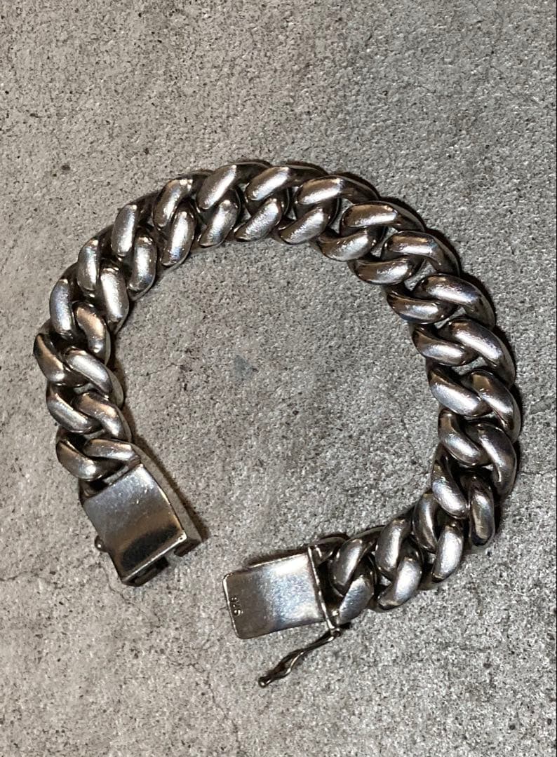 [6] Silver925 / 138g 極太 激重 ヴィンテージ 喜平ブレス