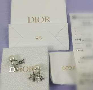 極美品 ディオール Dior ピアス