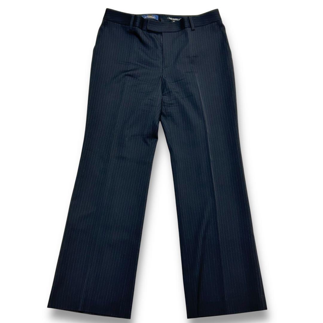 23区 46 大きいサイズ パンツスーツ ダークネイビー ストライプ 3XL