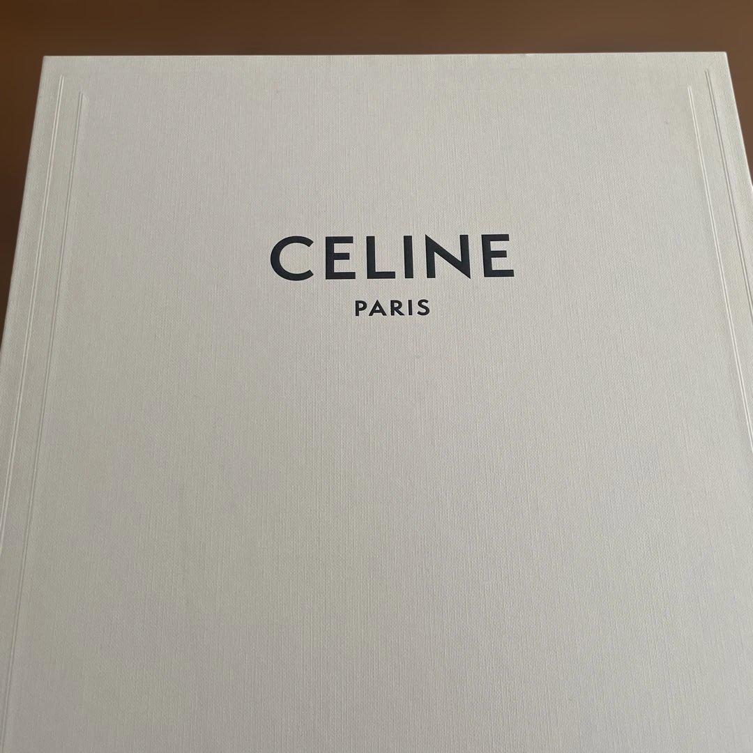CELINE ホワイト レザースニーカー 38