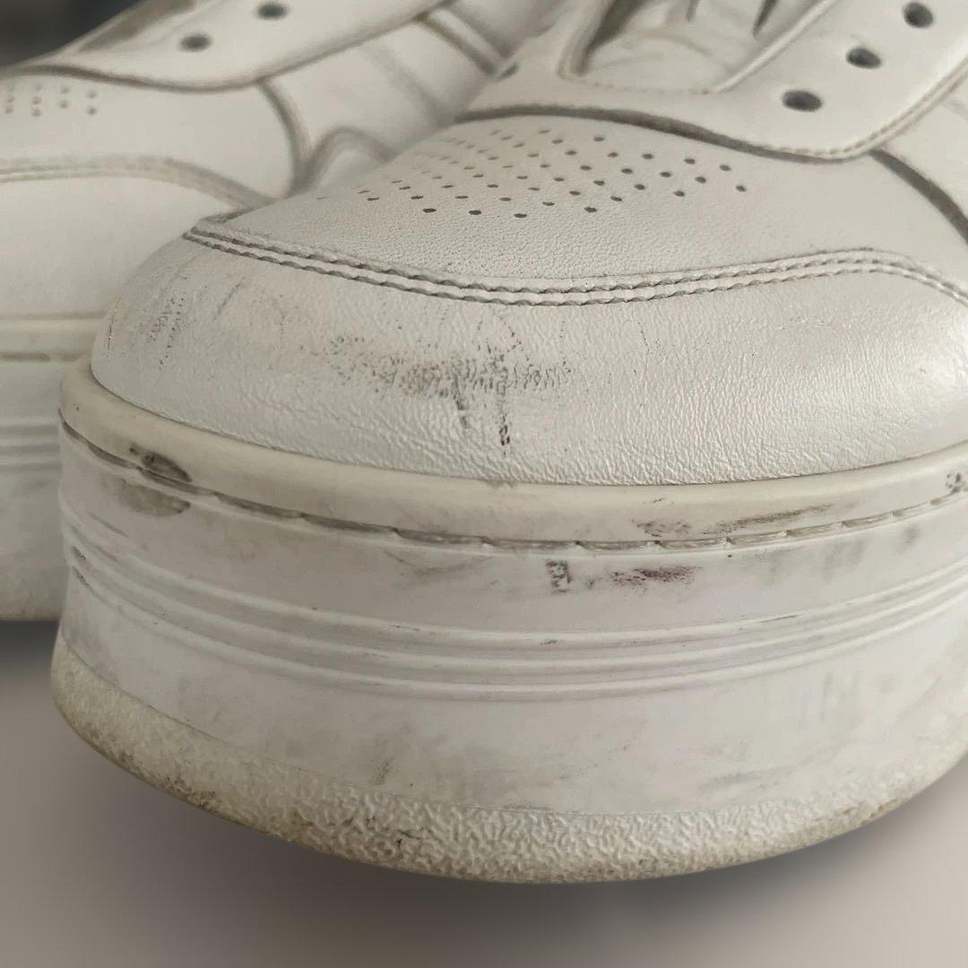 CELINE ホワイト レザースニーカー 38