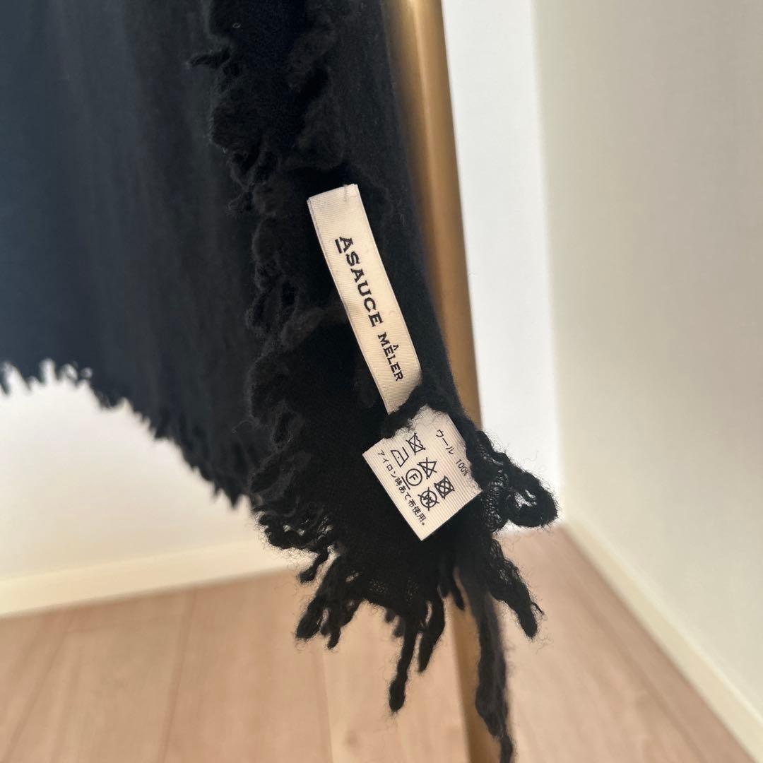 ASAUCE MELER ソリッドウールストール