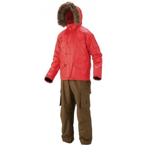 がまかつ ライトフィールドスーツ レッド L フィッシングスーツ メンズ