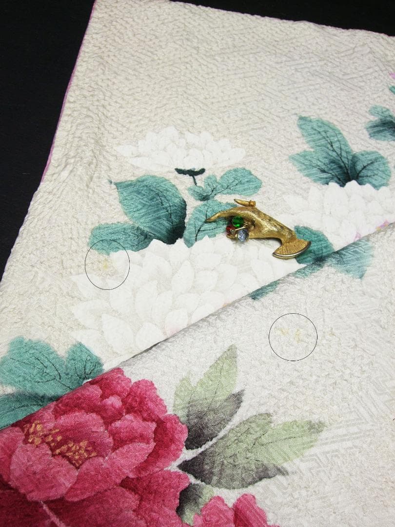 牡丹とダリア 総絞り 振袖フルセット　ｍ3 成人式