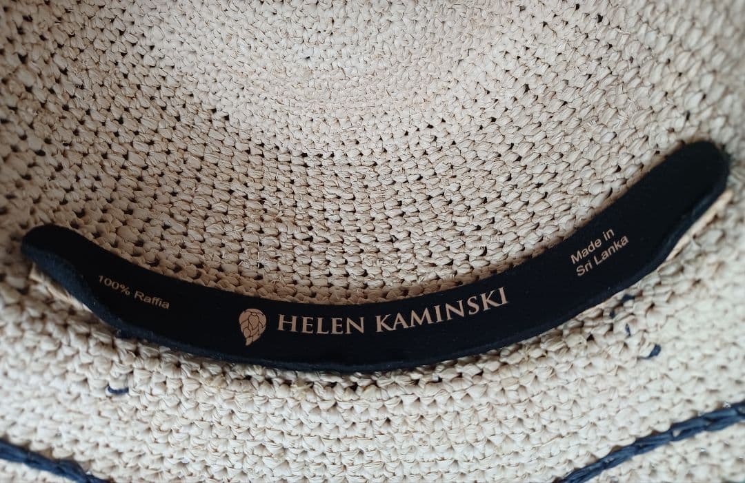 ヘレンカミンスキ－.ラフィア100%ハット57センチ