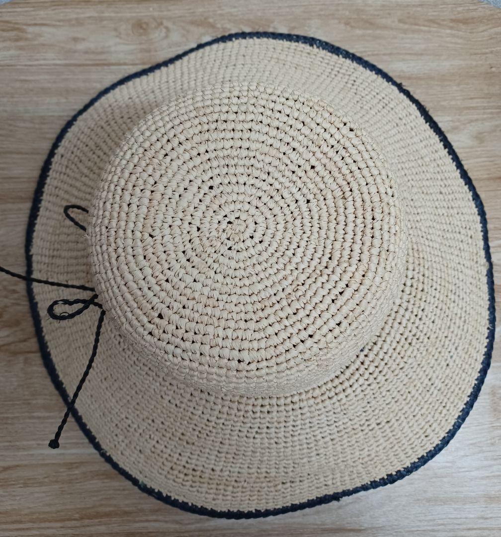 ヘレンカミンスキ－.ラフィア100%ハット57センチ