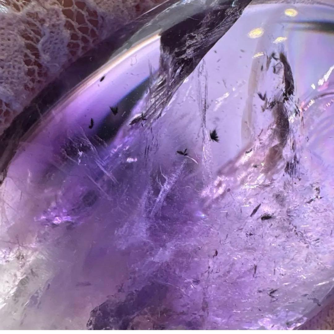 最高品質 ファントムアメジスト♡パーム♡ロマネサイト共生♡爆虹♡No.1624