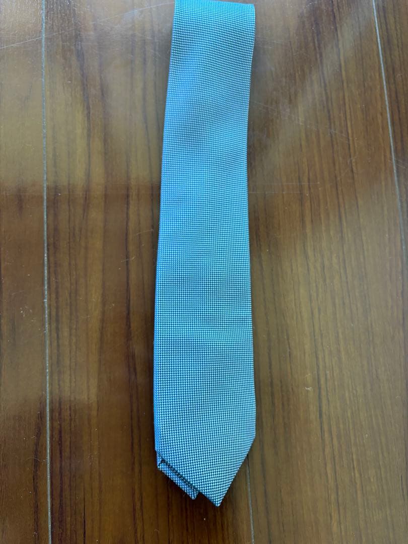 HERMES シルク100% チェック柄ネクタイ