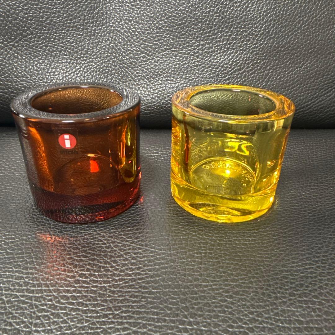 廃盤　kivi レアカラー　イッタラ　マリメッコ　キャンドルホルダー　2つ