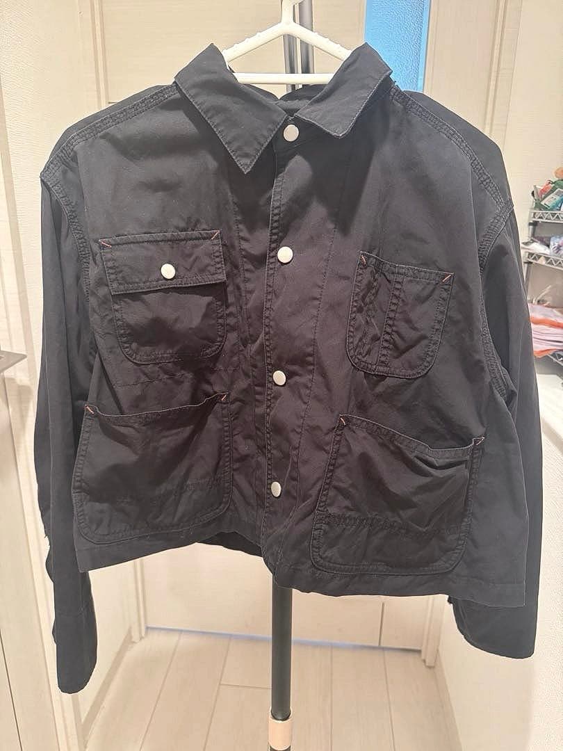 新品未使用　BEAMS BOY / コットンショートカバーオール　ブラック