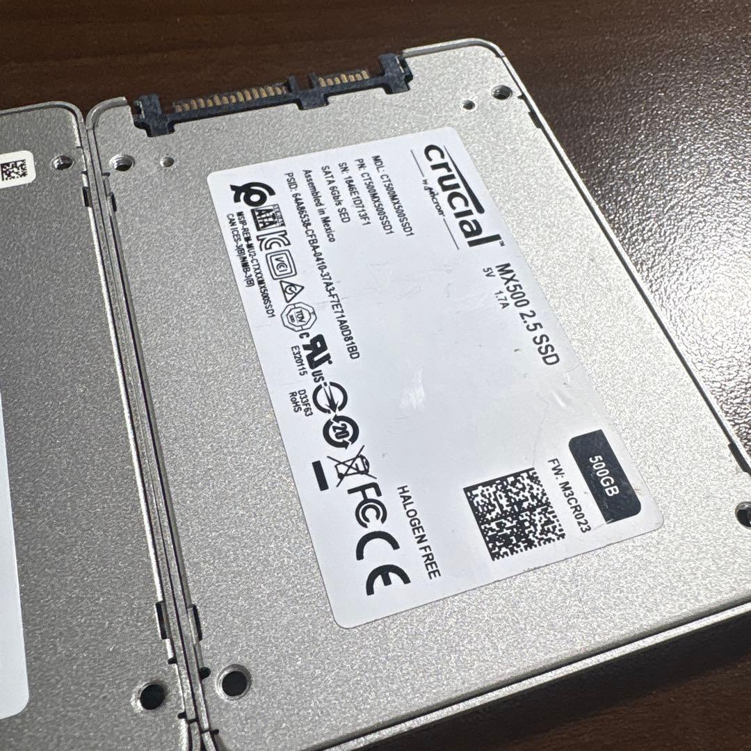 Crucial MX500 500GB SATA SSD 3個セット 現状品