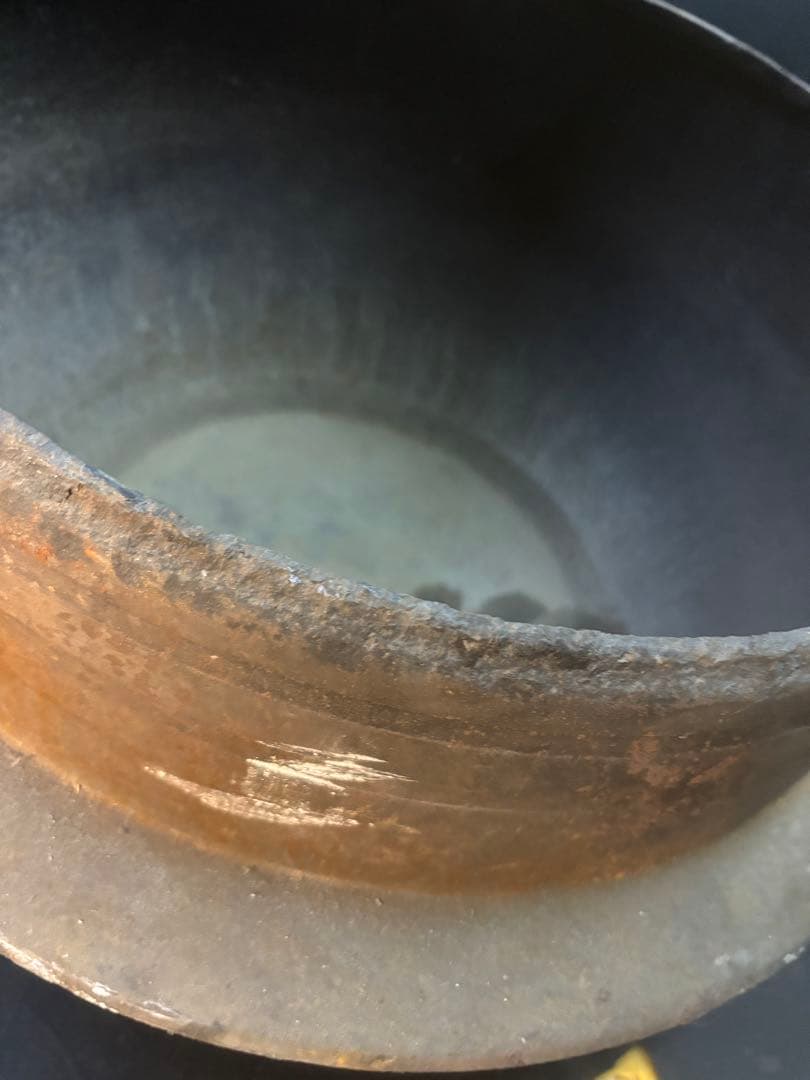 【超特大】横幅60cm 当時物 羽釜 鉄 蓋付き 明治 大正 昭和 レトロ