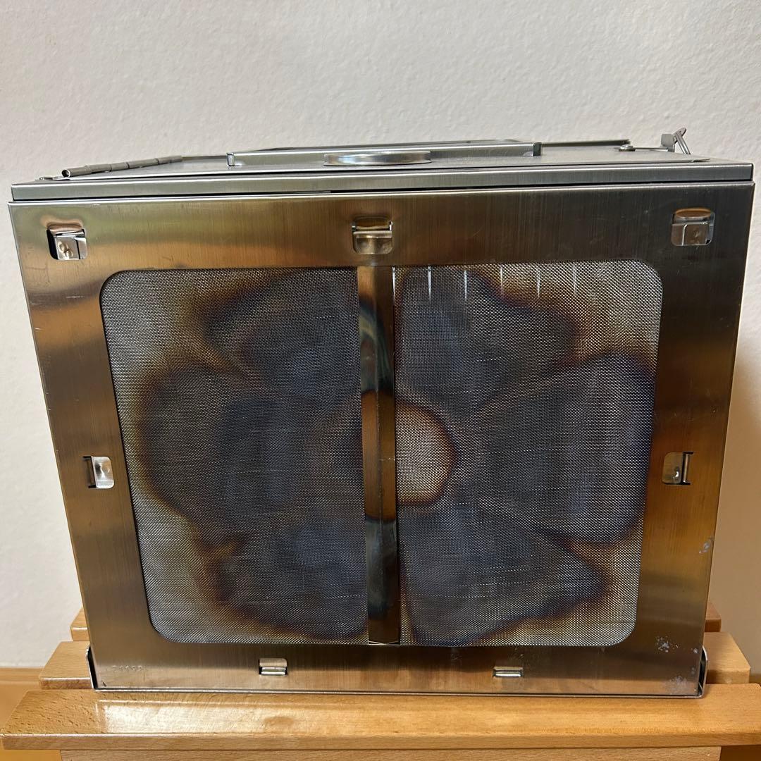 ポータブルステンレスオーブン 温度計付き