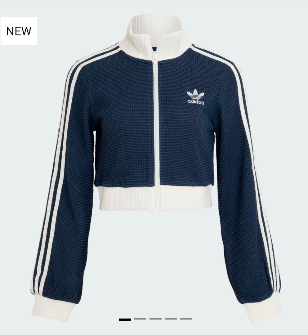 adidas クロップ トラックトップジャージ