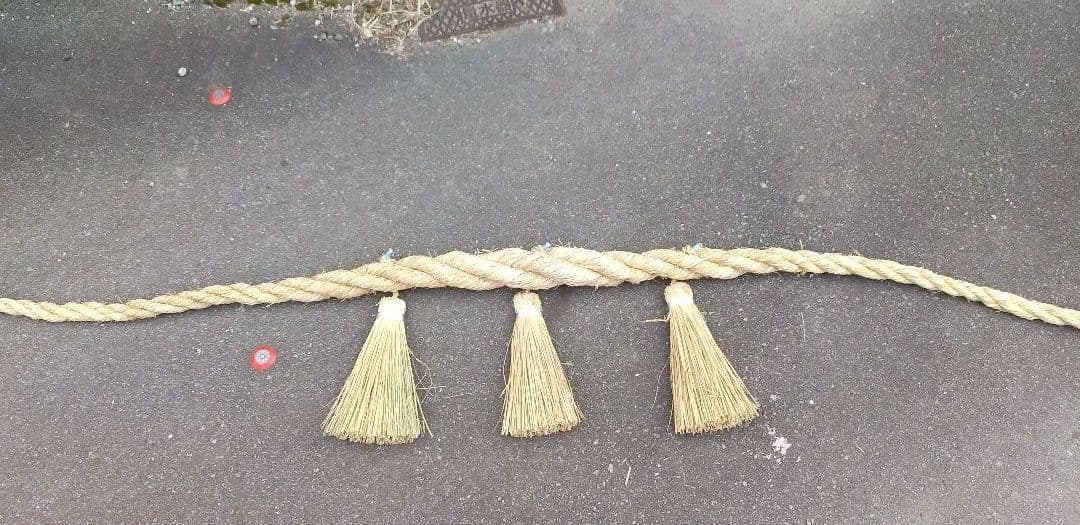 神社、鳥居、境内用　しめ縄