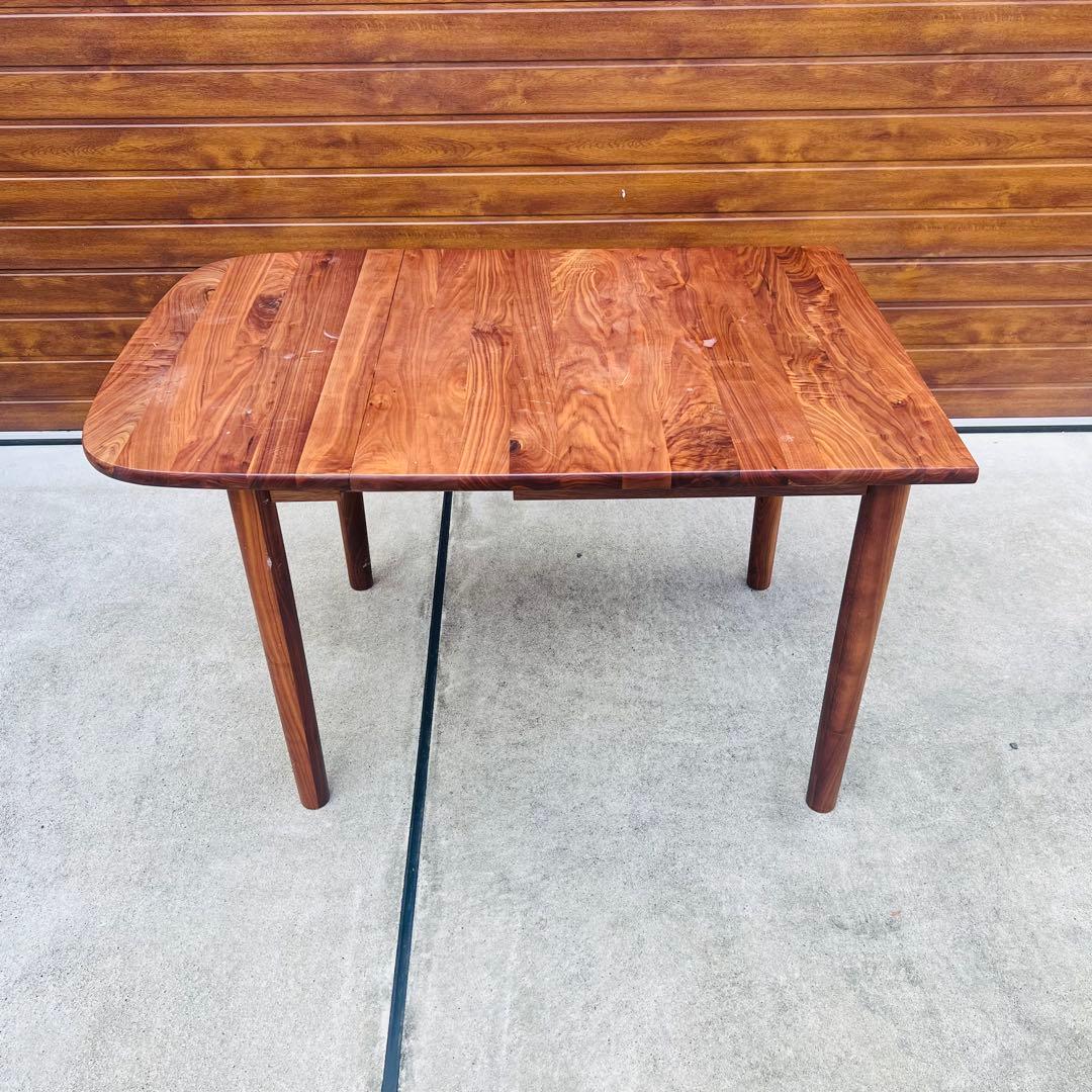 廃盤 希少 無印 エクステンションテーブル ウォールナット W1200