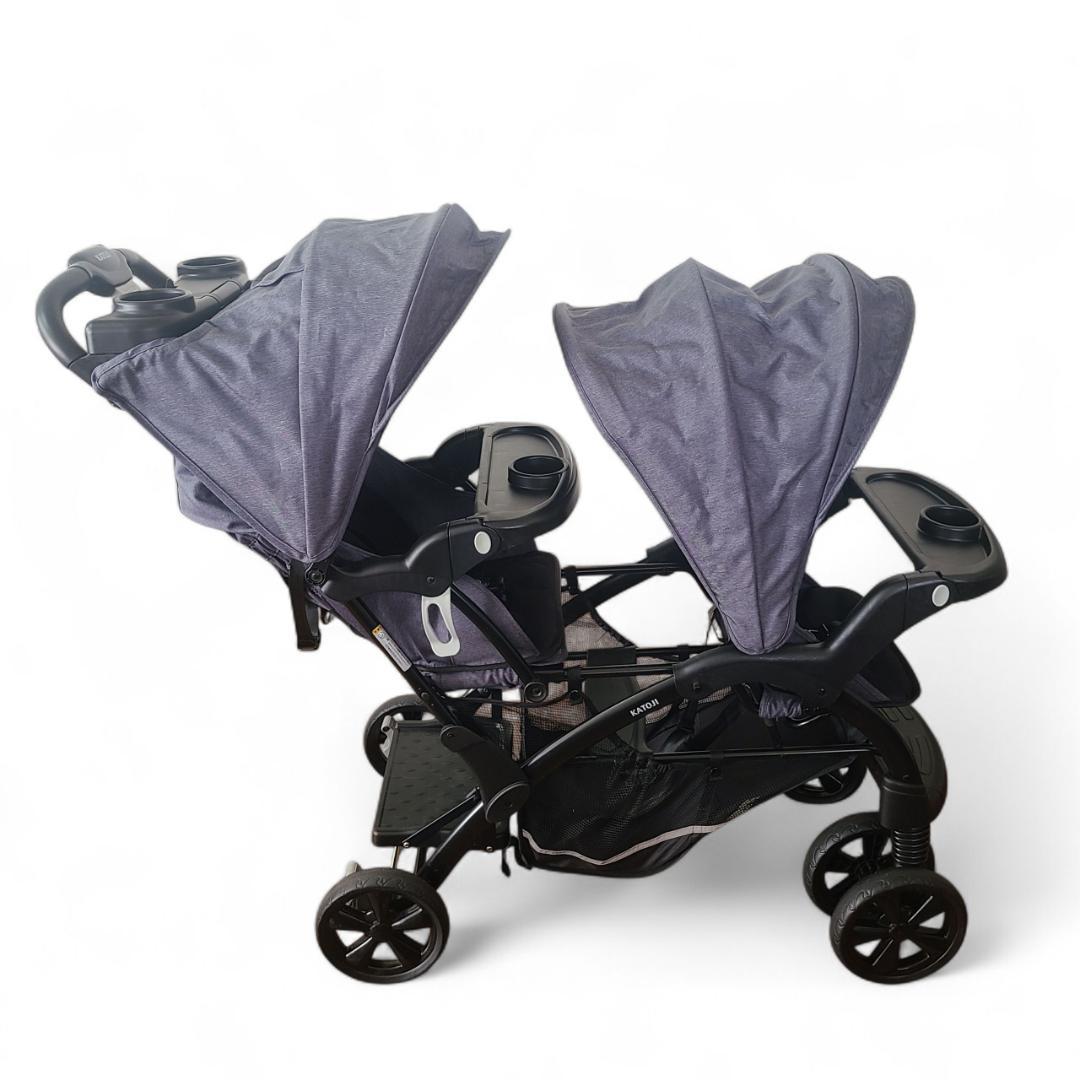 【美品】KATOJI カトージ 二人乗りベビーカー 二人でゴーDX