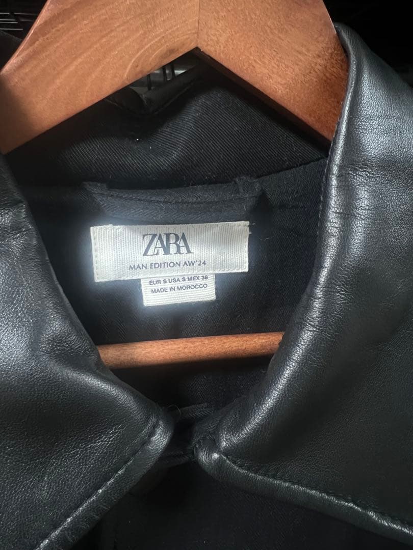 ZARA レザー　トレンチコート　LIMITED EDITION