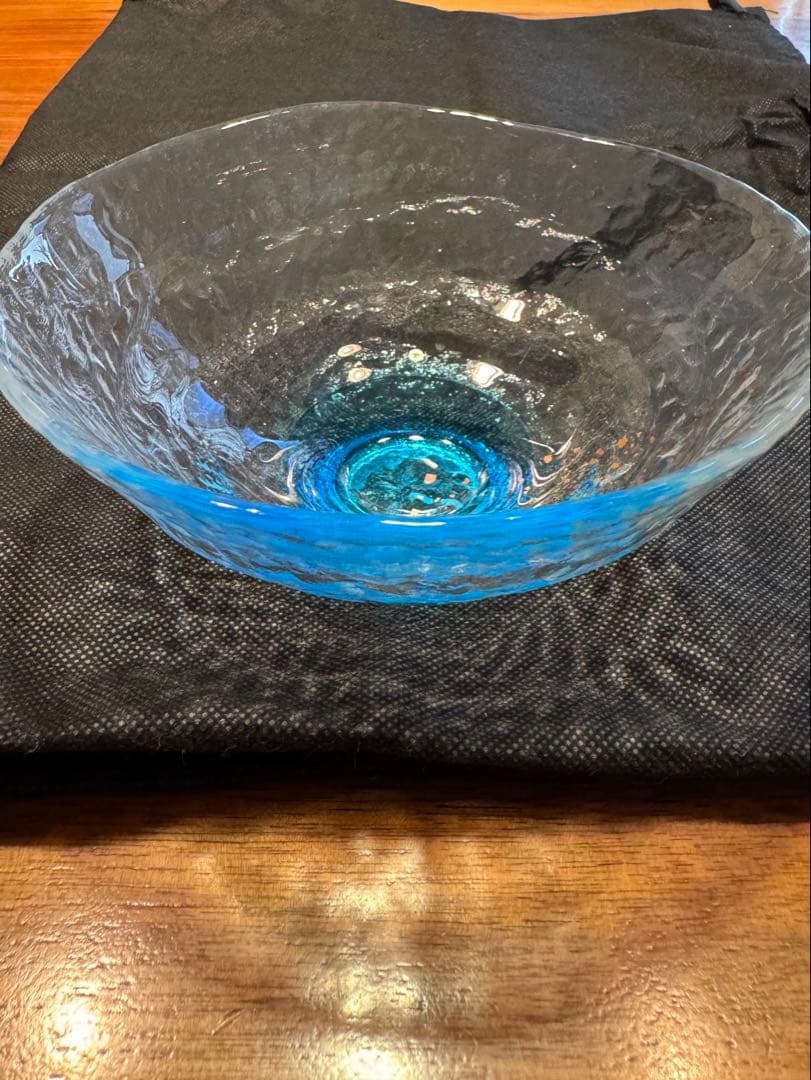 びいどろ 中鉢　ブルー