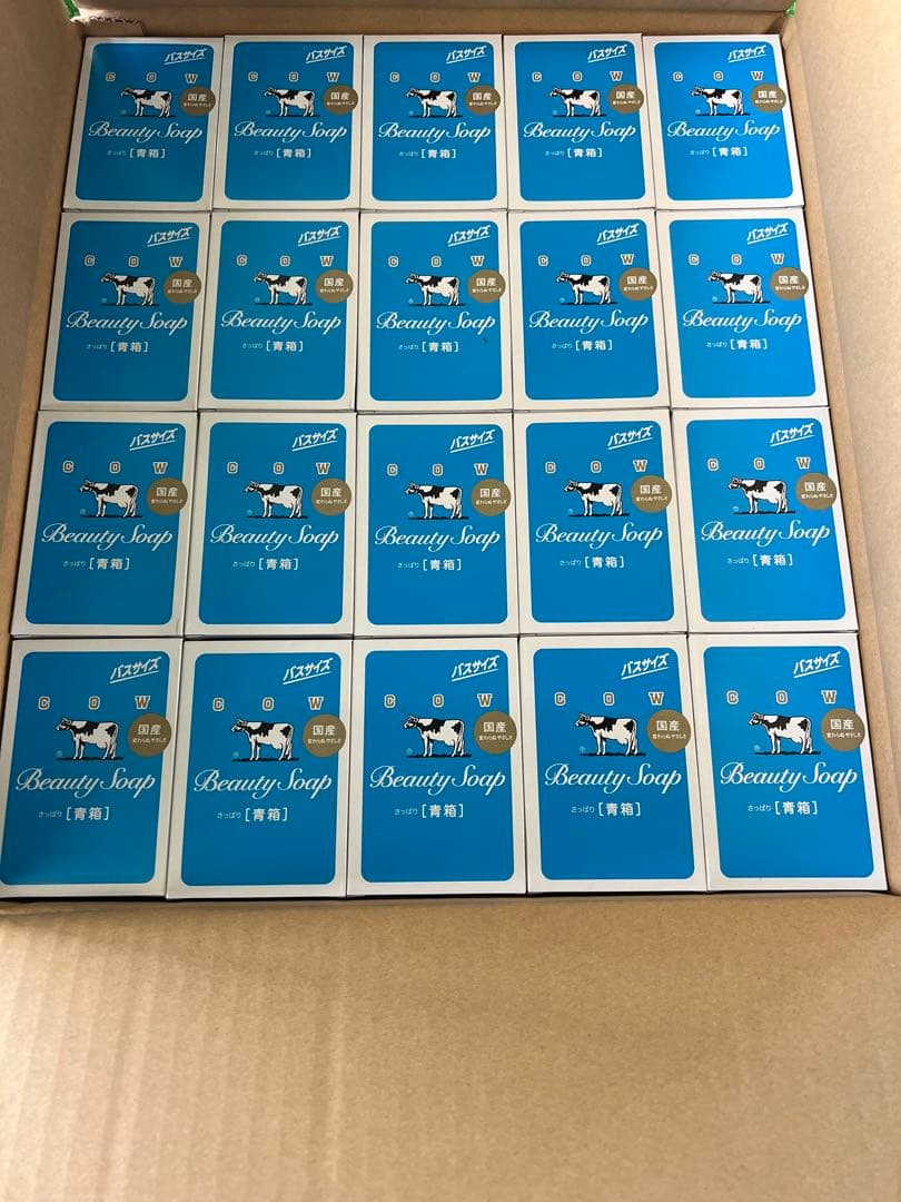 牛乳石鹸BEAUTY SOAP バスサイカウブランド青箱1箱100個入り130g