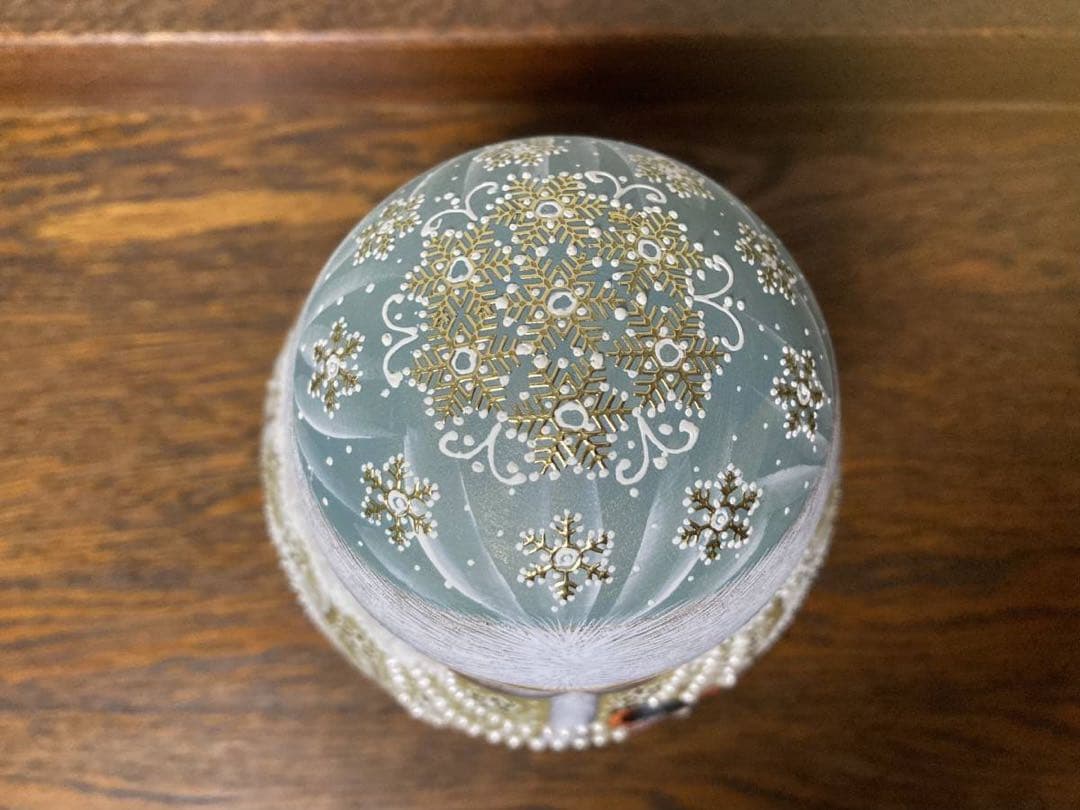 ロシア雑貨☆雪娘 起き上がりこぼし♪H18cmタチアナ作 雪の女王マトリョーシカ