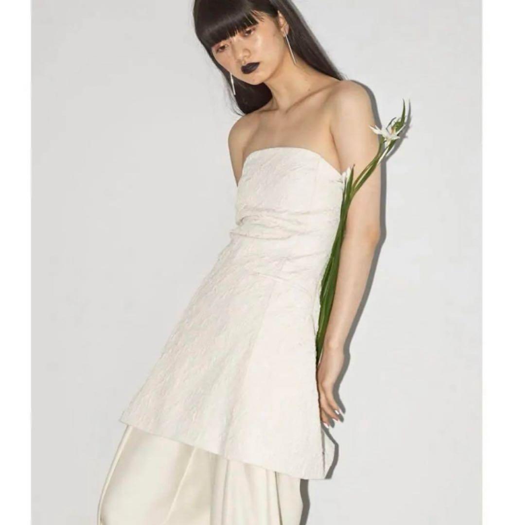 todayful Jacquard Bare Tunic エクリュ