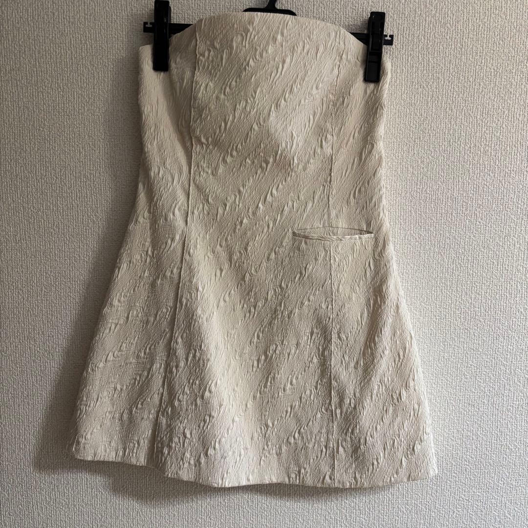 todayful Jacquard Bare Tunic エクリュ