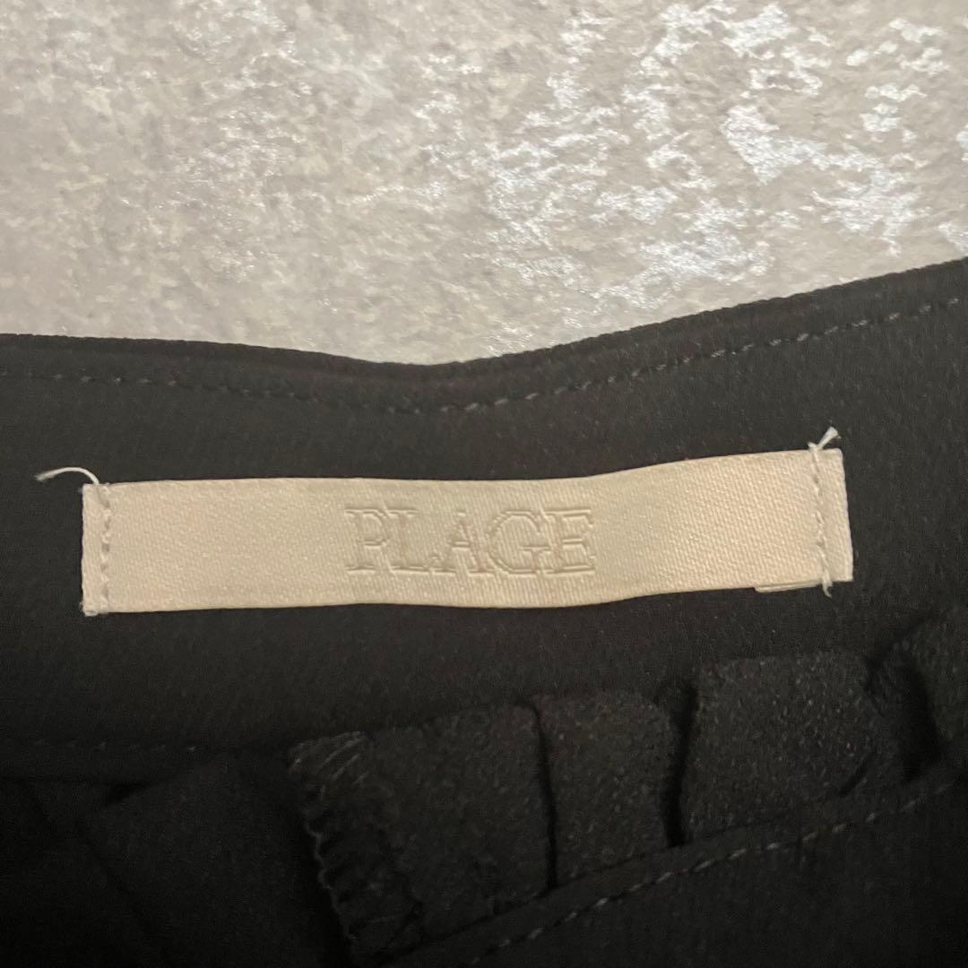 美品 2025 plage BARE サロペット 36ブラック 完売